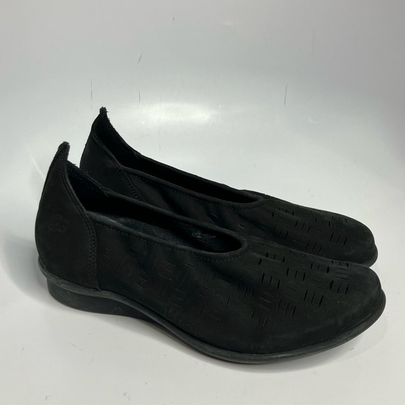Loints of Holland black flats perforated leather size 38 - Picture 1 of 10